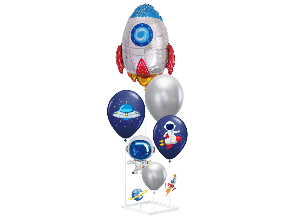 Balloon set with stand - Space, 90 cm, 6 pcs.