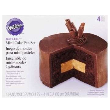 Set of forms for baking mini cakes Tasty Fill - Wilton - 10 cm, 4 pcs.