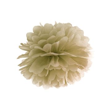 Pompon bibułowy - PartyDeco - złoty, 25 cm
