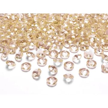 Decorative confetti Diamonds - PartyDeco - gold, 100 pcs.