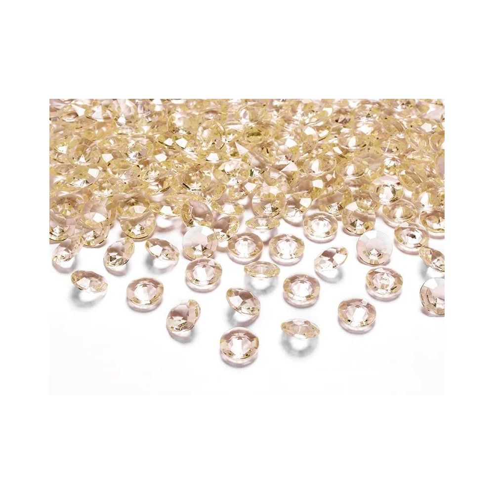 Decorative confetti Diamonds - PartyDeco - gold, 100 pcs.