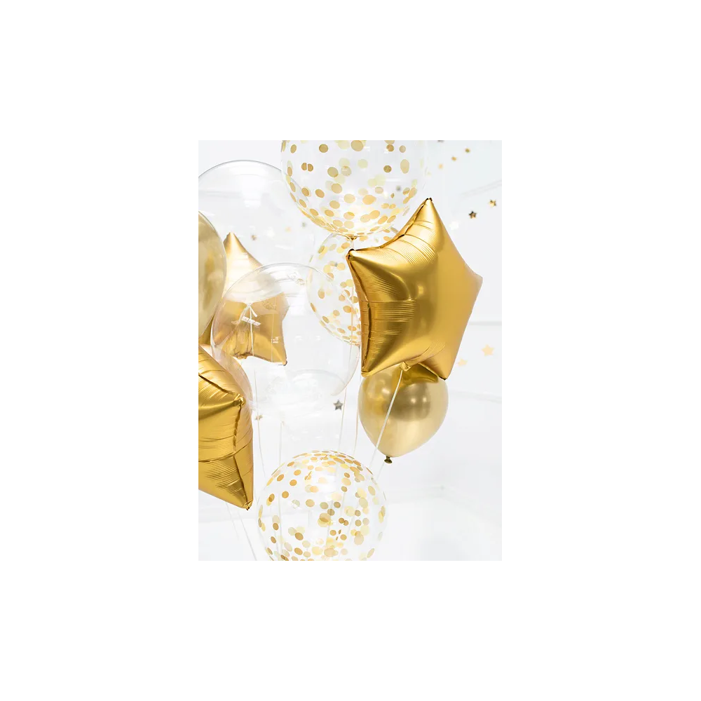 Balon foliowy Kula - PartyDeco - transparentny, 40 cm