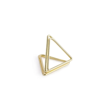 Stands for vignettes Triangles - PartyDeco - gold, 10 pcs.