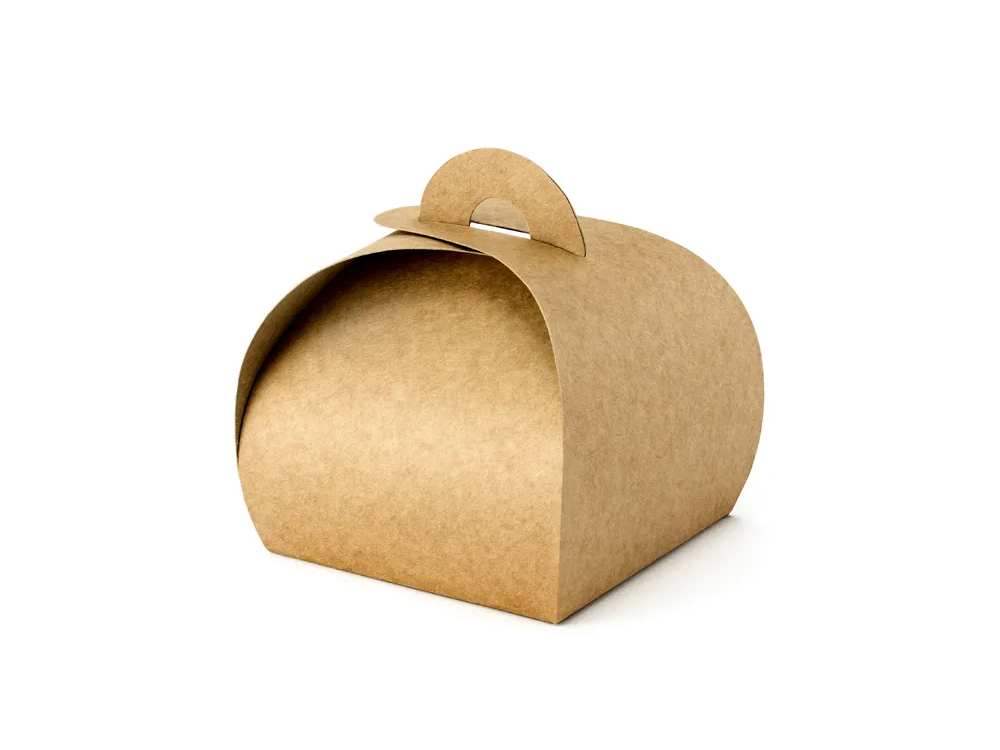 Gift boxes for guests - PartyDeco - kraft, 10 pcs.