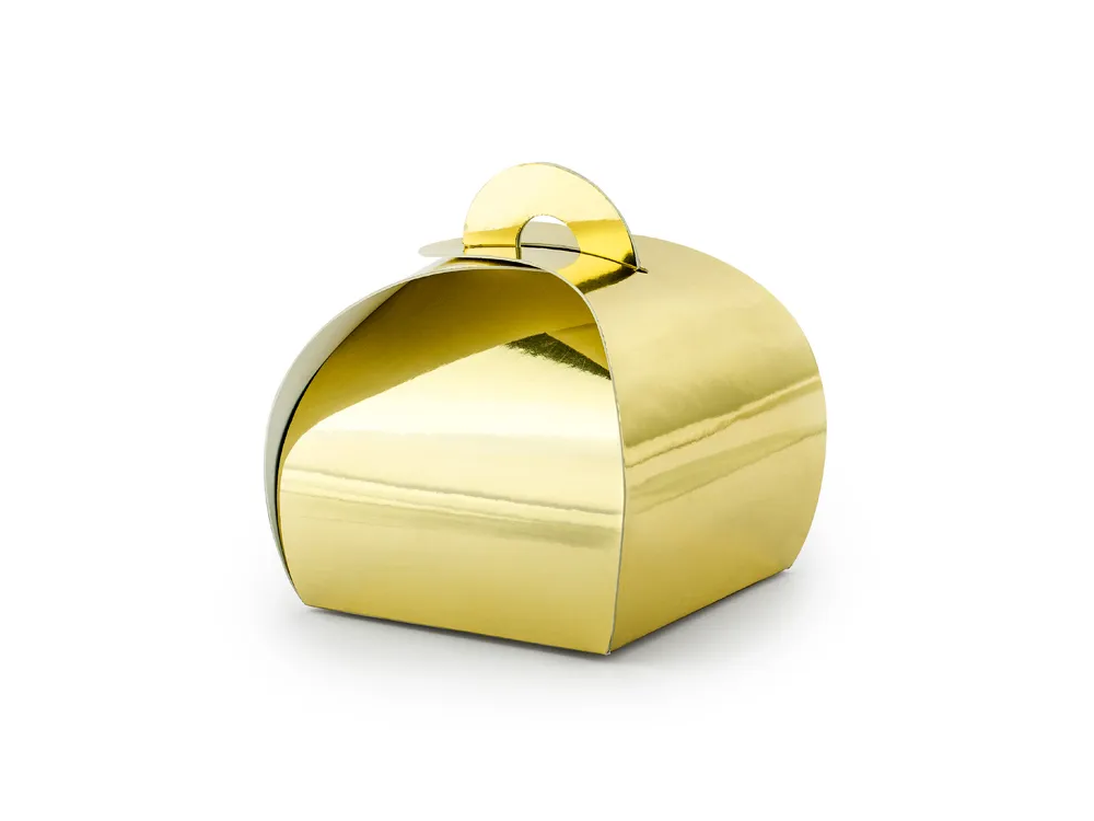 Gift boxes for guests - PartyDeco - gold, 10 pcs.