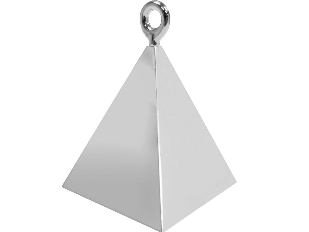 Ciężarek do balonów Piramida - GoDan - srebrna