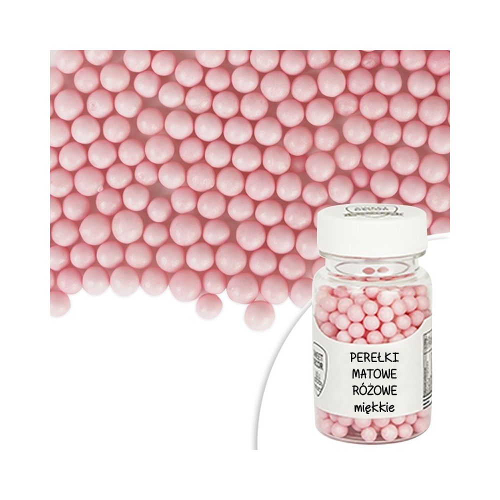 Soft pearls - pink, matt, 30 g