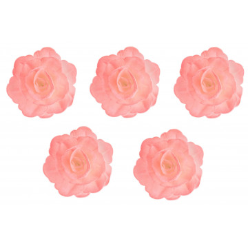 Chinese waffle roses - Rose Decor - pink, 18 pcs.