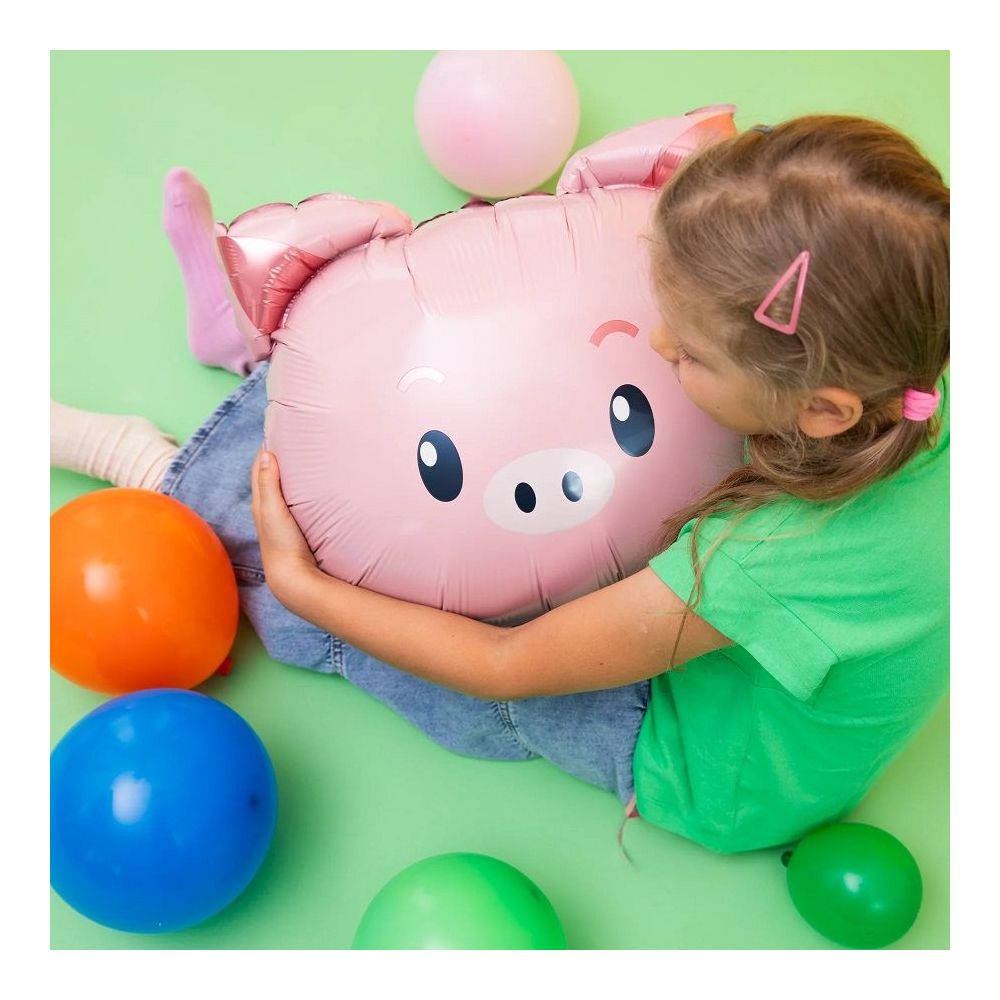 Foil balloon - Pig, 56 x 52 cm