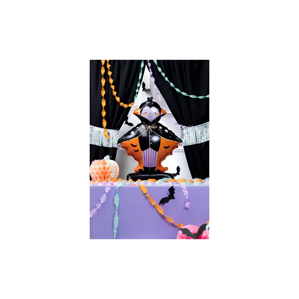 Foil balloon for Halloween - PartyDeco - Dracula, 64 x 81 cm