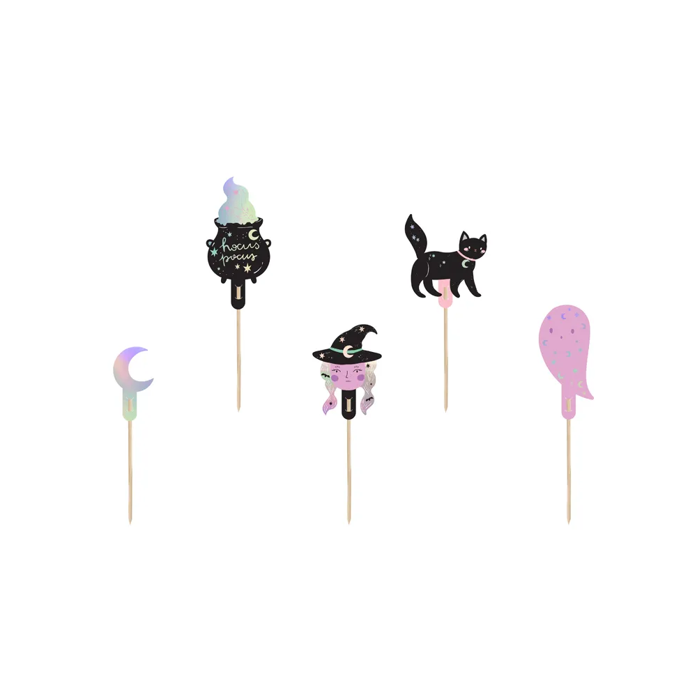 Muffin toppers Halloween - PartyDeco - 6 pcs.