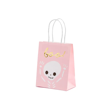 Decorative Halloween bag - PartyDeco - Boo, pink