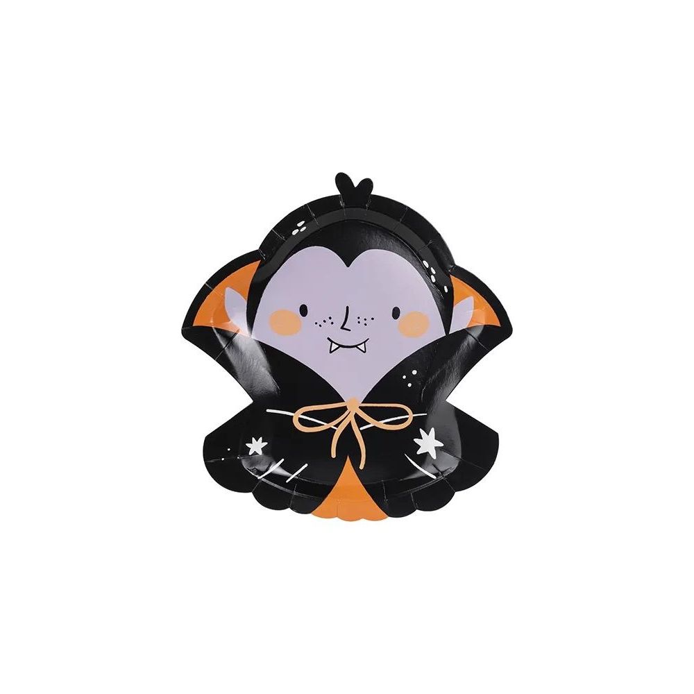 Paper plates for Halloween - PartyDeco - Dracula, 6 pcs.