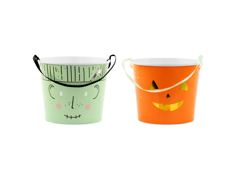 Wiaderka na cukierki - PartyDeco - Halloween, 2 szt.