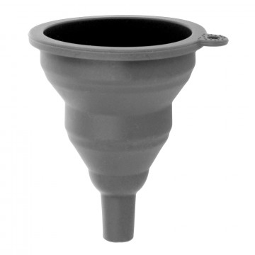 Silicone funnel - gray, foldable