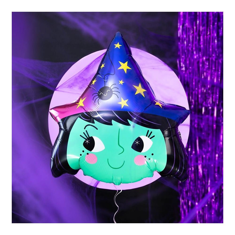 Balon foliowy na Halloween - Mała czarownica, 84 cm