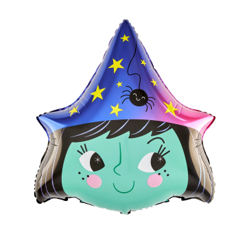 Balon foliowy na Halloween - Mała czarownica, 84 cm