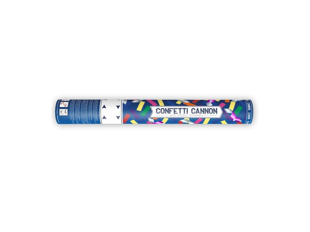 Confetti cannon  - PartyDeco - streamers, colorful, 40 cm