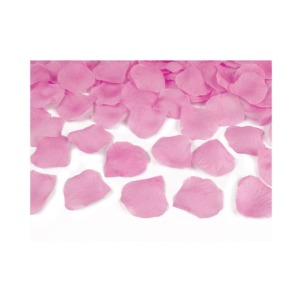 Wystrzałowe konfetti, tuba - PartyDeco - płatki róż, różowe, 40 cm
