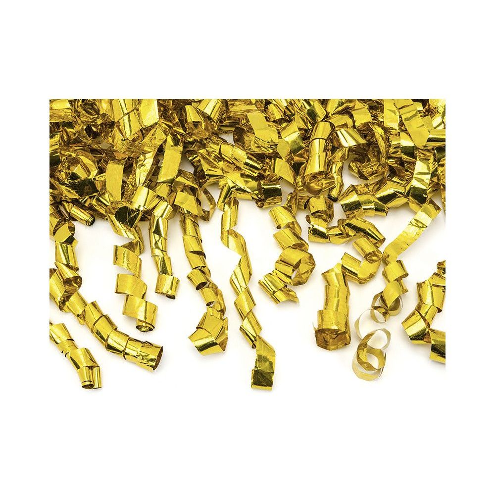 Confetti cannon - PartyDeco - streamers, gold, 40 cm