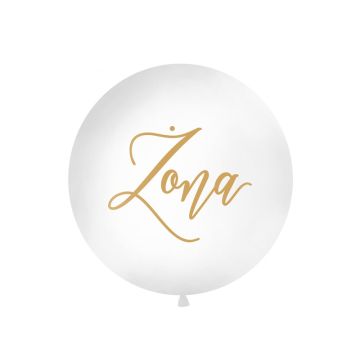 Latex balloon, round - PartyDeco - Żona