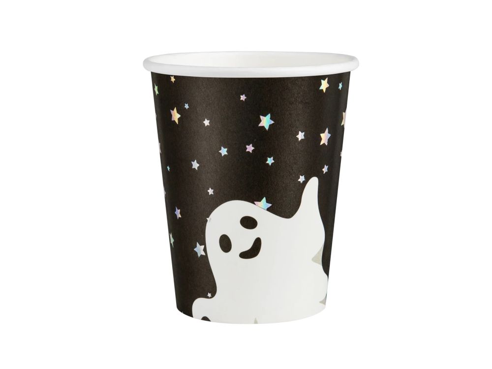 Paper cups for Halloween - Ghost 220 ml 6 pcs.
