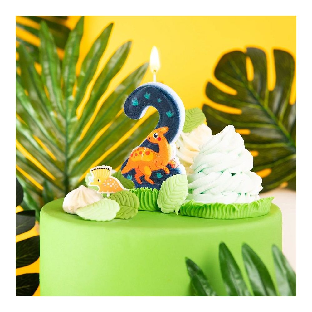 Birthday candle Dinosaur - number 2