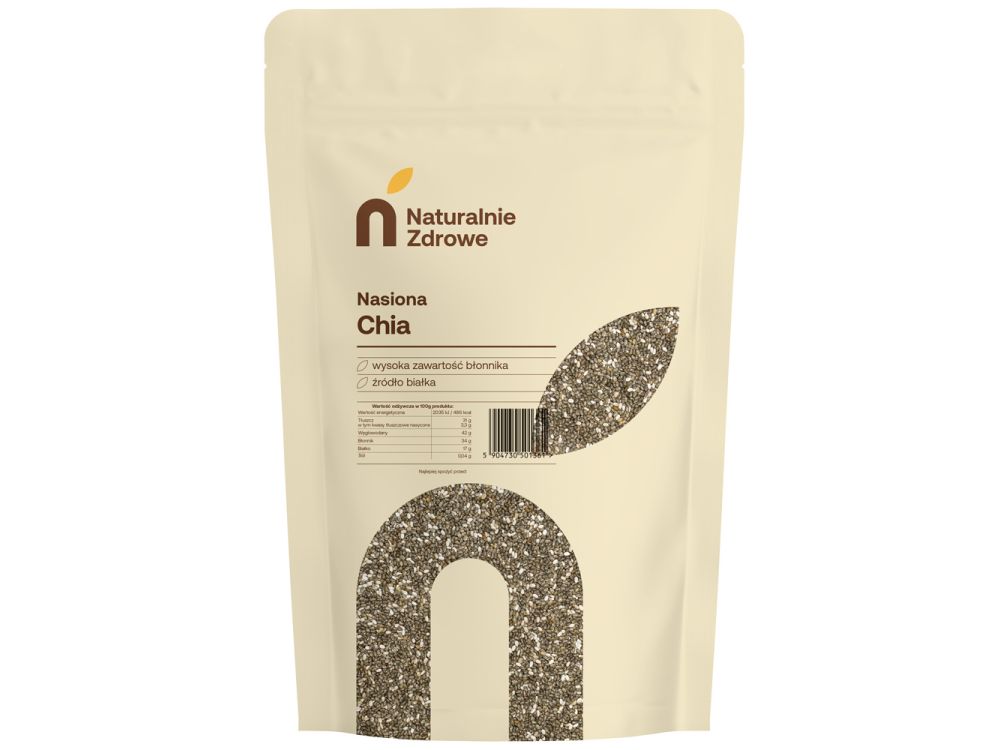 Nasiona Chia - Naturalnie Zdrowe - 250 g