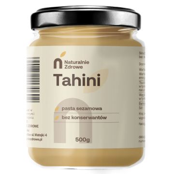Sesame paste Tahini - Naturalnie Zdrowe - 500 g