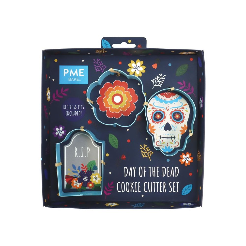 Halloween cookie cutters - PME - Day of the Dead, 3 pcs.