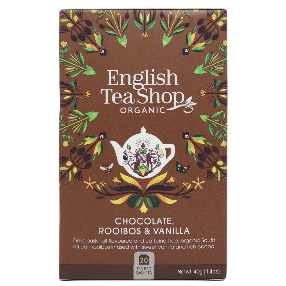Chocolate, Rooibos & Vanilla tea - English Tea Shop - 20 pcs.
