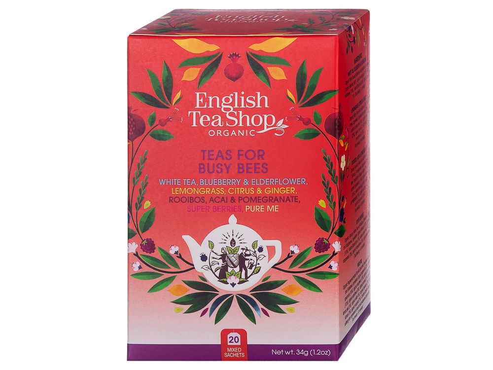 Zestaw herbat Teas For Busy Bees - English Tea Shop - 20 szt.