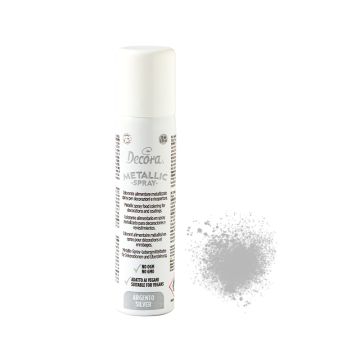 Barwnik w sprayu - Decora - srebrny, 75 ml