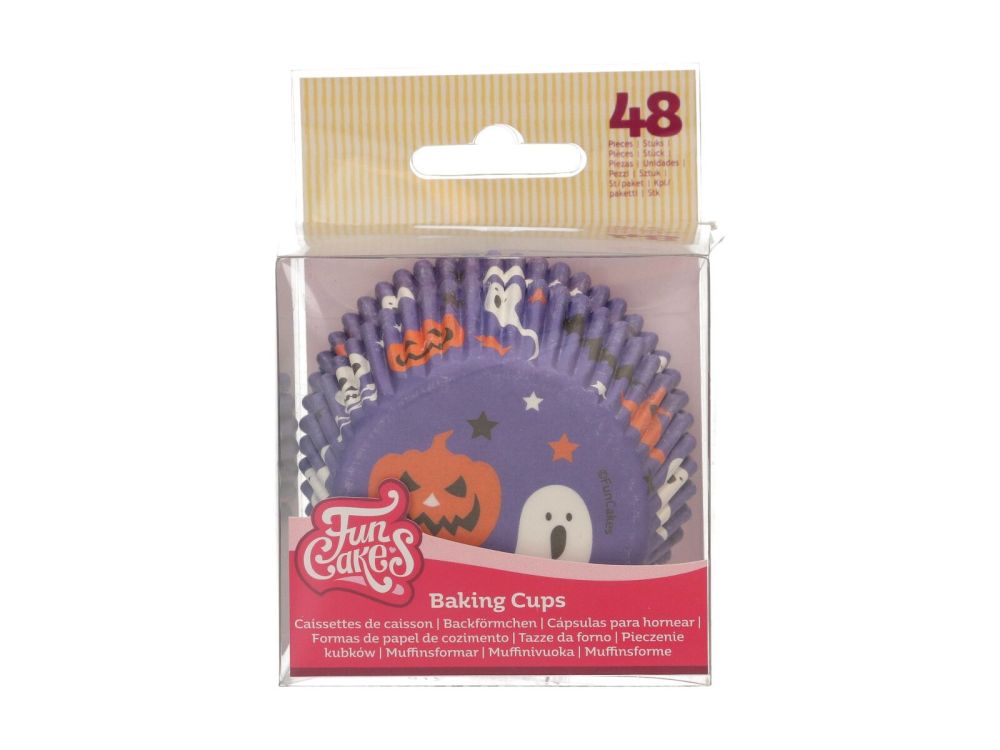 Papilotki do muffinek - FunCakes - Spooky Halloween, 48 szt.