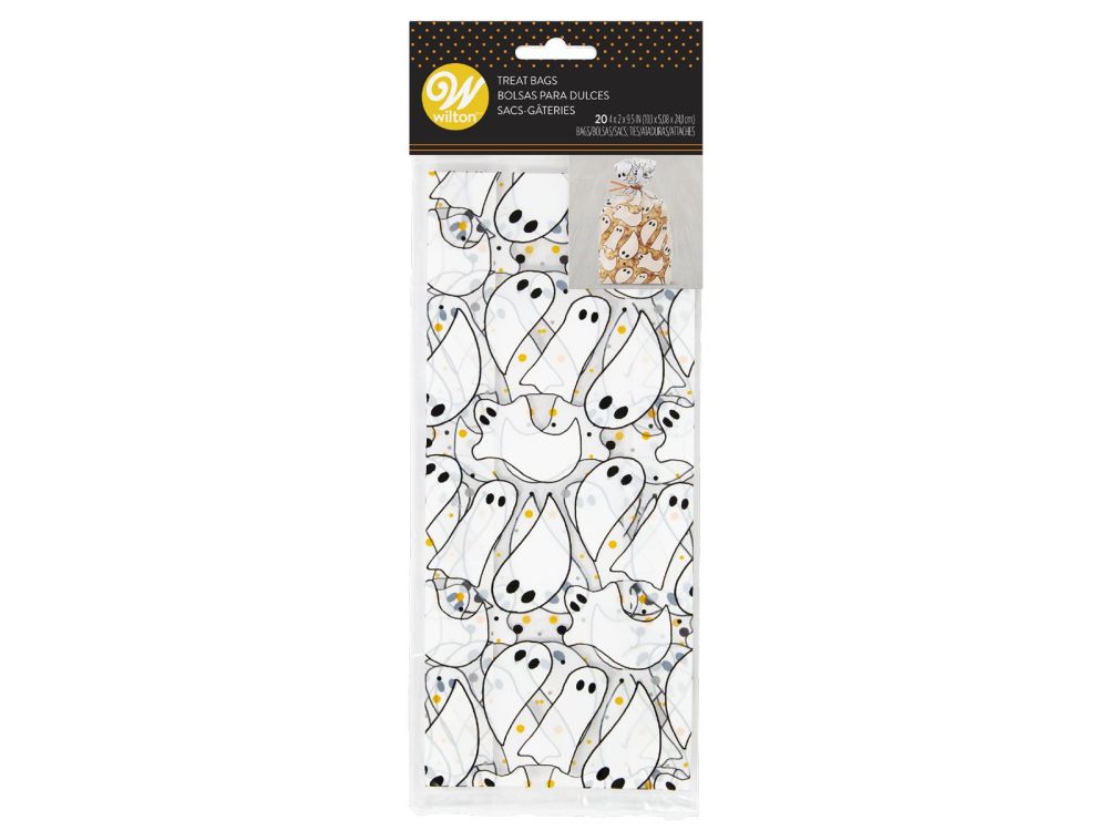 Torebki na słodycze Ghosts - Wilton - 20 szt.