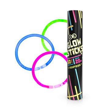Glow sticks, neon - 50 pcs.