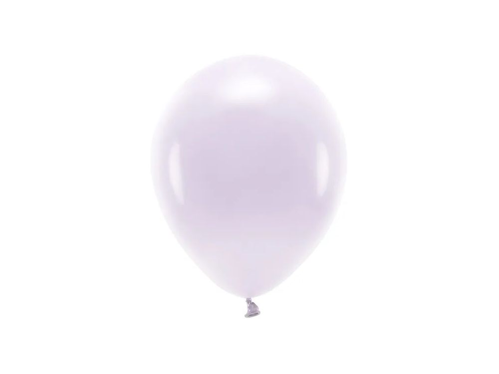 Balony lateksowe Eco pastelowe - PartyDeco - jasny liliowy, 30 cm, 10 szt.