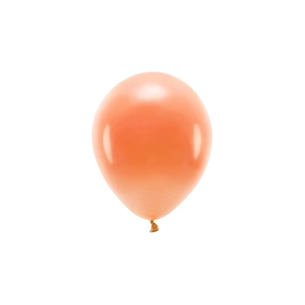 Balony lateksowe Eco pastelowe - PartyDeco - pomarańczowe, 30 cm, 10 szt.