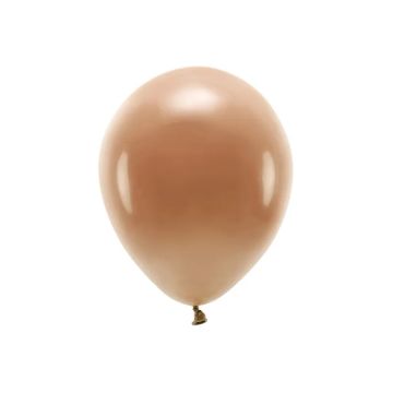 Balony lateksowe Eco pastelowe - PartyDeco - czekoladowy brąz, 30 cm, 10 szt.