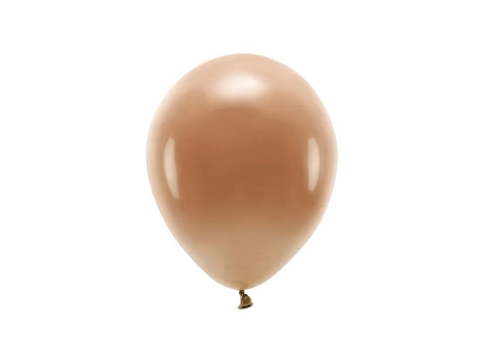 Eco latex balloons pastel - PartyDeco - chocolate brown, 30 cm, 10 pcs.
