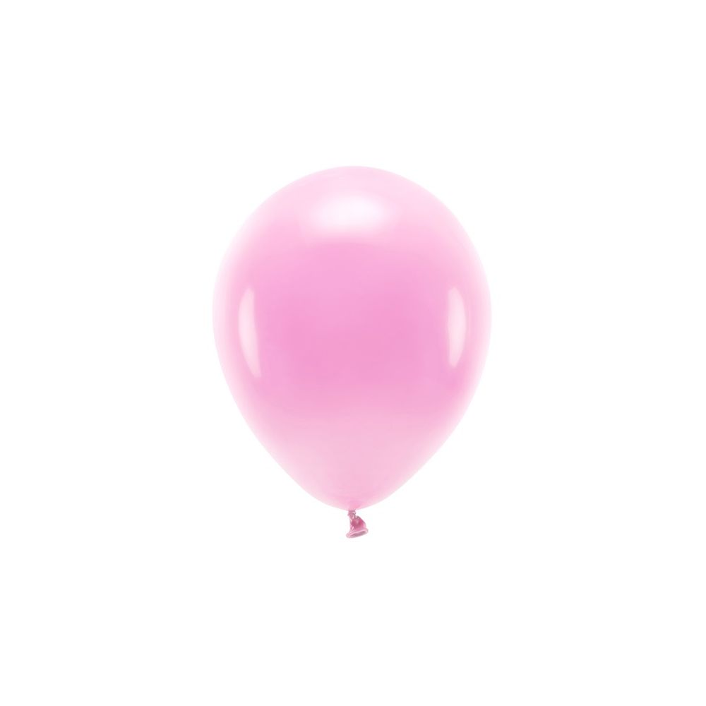 Balony lateksowe Eco pastelowe - PartyDeco - różowe, 30 cm, 10 szt.