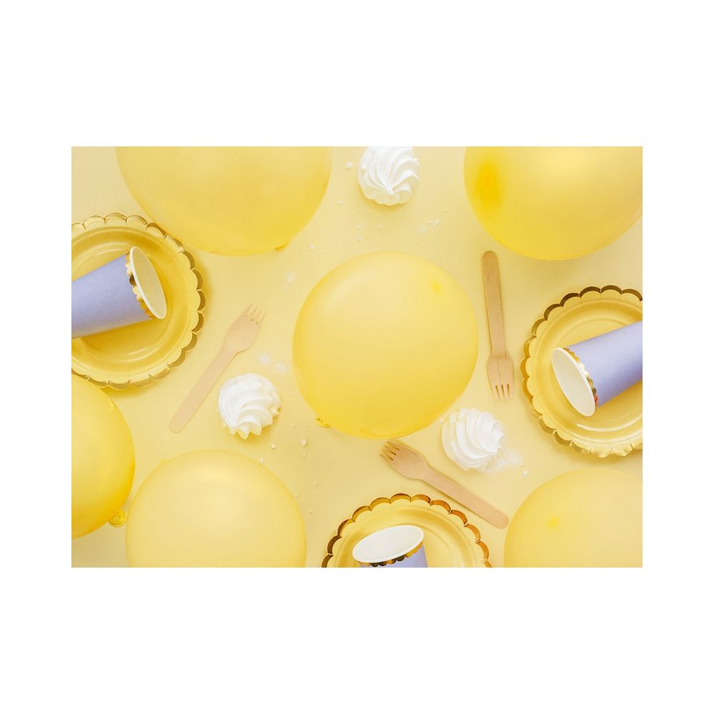Eco latex balloons pastel - PartyDeco - yellow, 30 cm, 10 pcs.