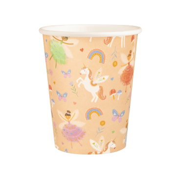 Paper cups Princess & Unicorns - 220 ml, 6 pcs.
