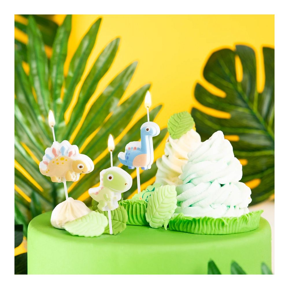 Birthday candles - Dinosaurs, 3 pcs.