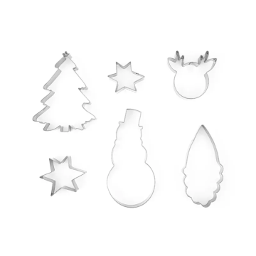 Molds, cookie cutters - Patisse - Merry Christmas, 6 pcs.