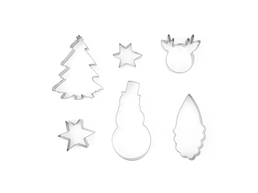 Molds, cookie cutters - Patisse - Merry Christmas, 6 pcs.