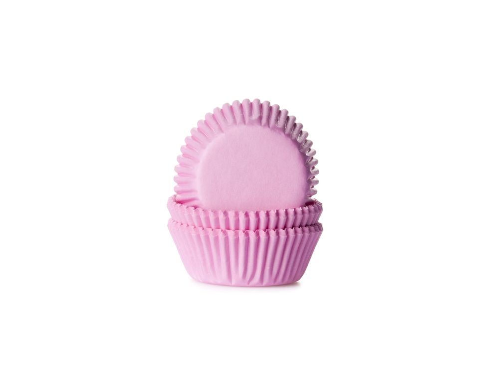 Mini muffin cases - House of Marie - pink, 60 pcs.