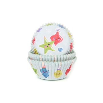 Muffin cases - House of Marie - Christmas Baulbs, 50 pcs.