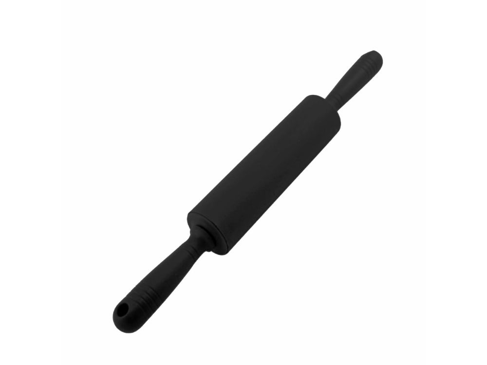 Silicone rolling pin - Tadar - black, 42.5 cm