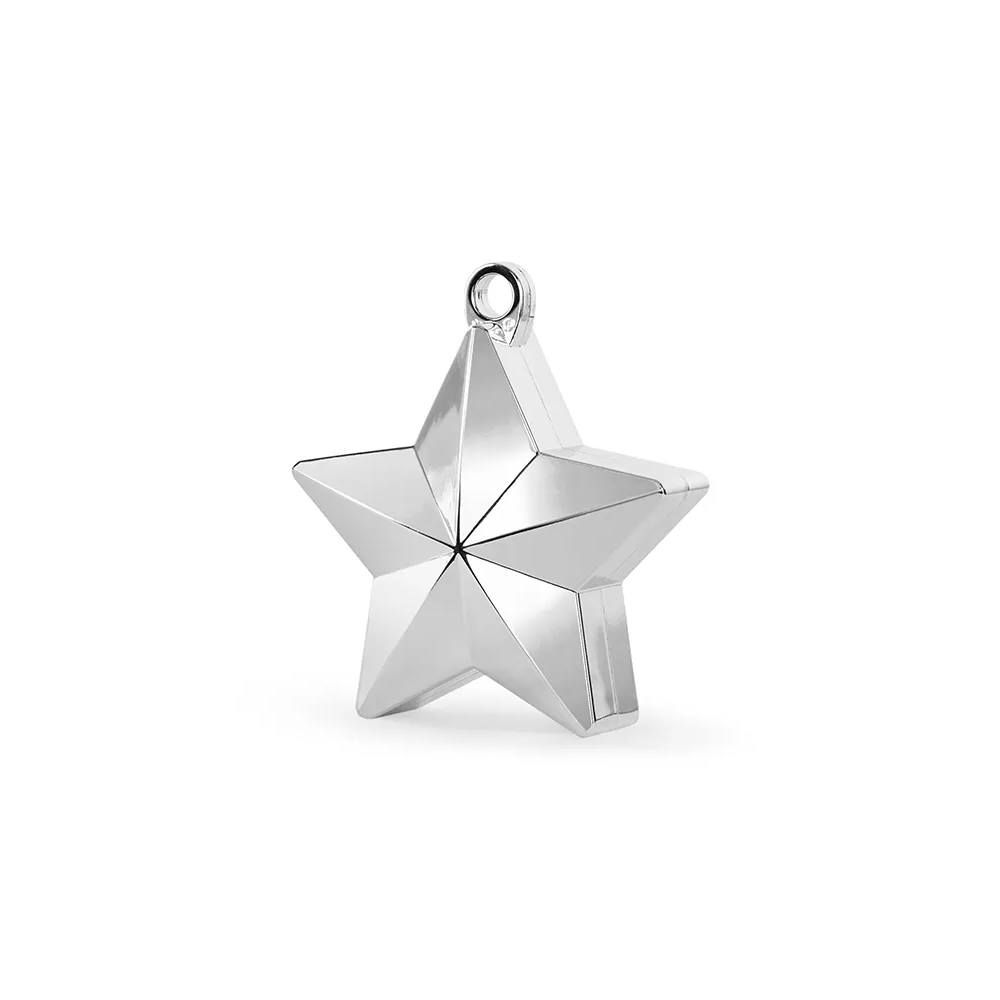 Weight for balloons Star - Party Deco - silver